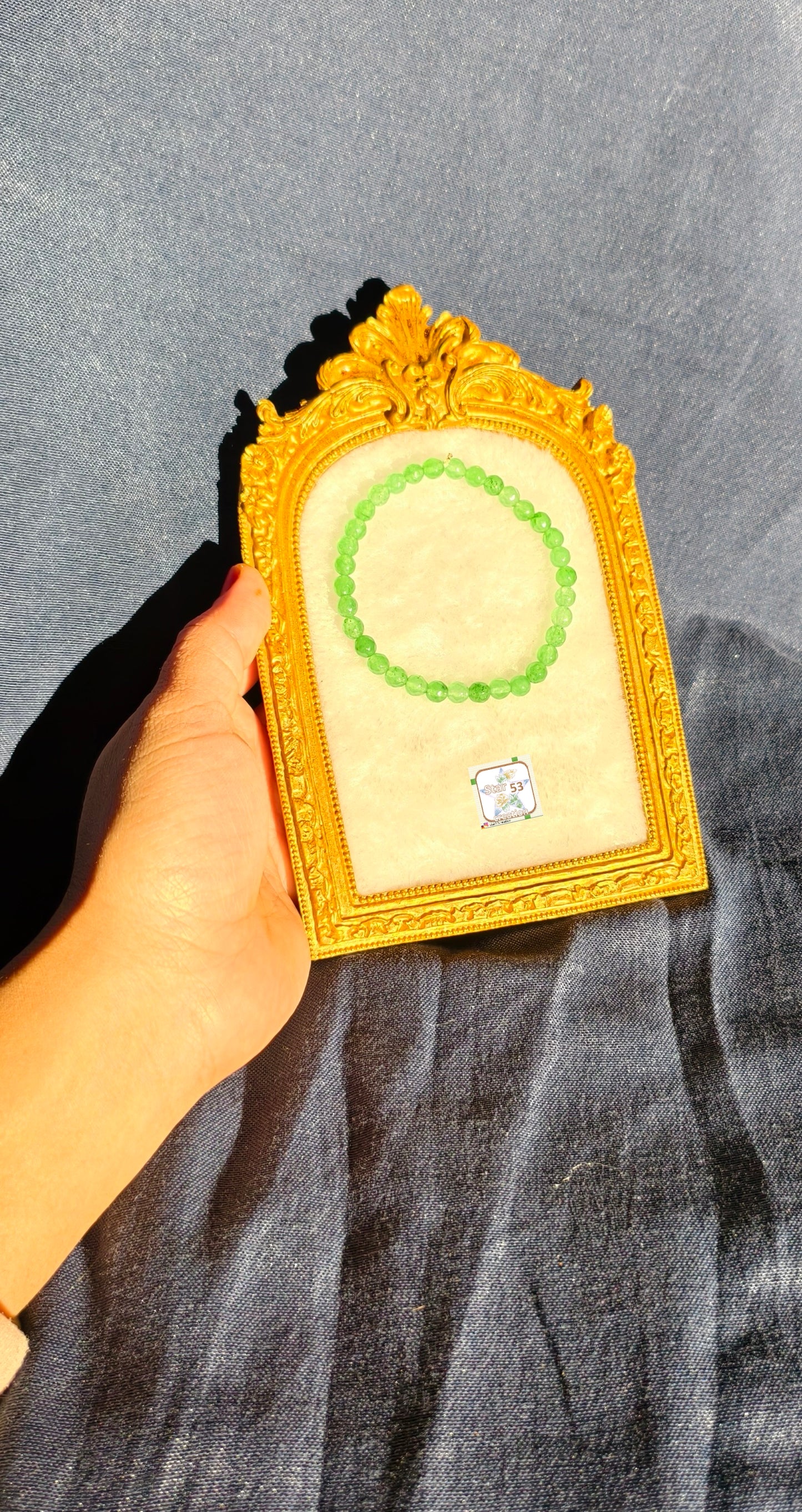 Lime jade bracelet, free size