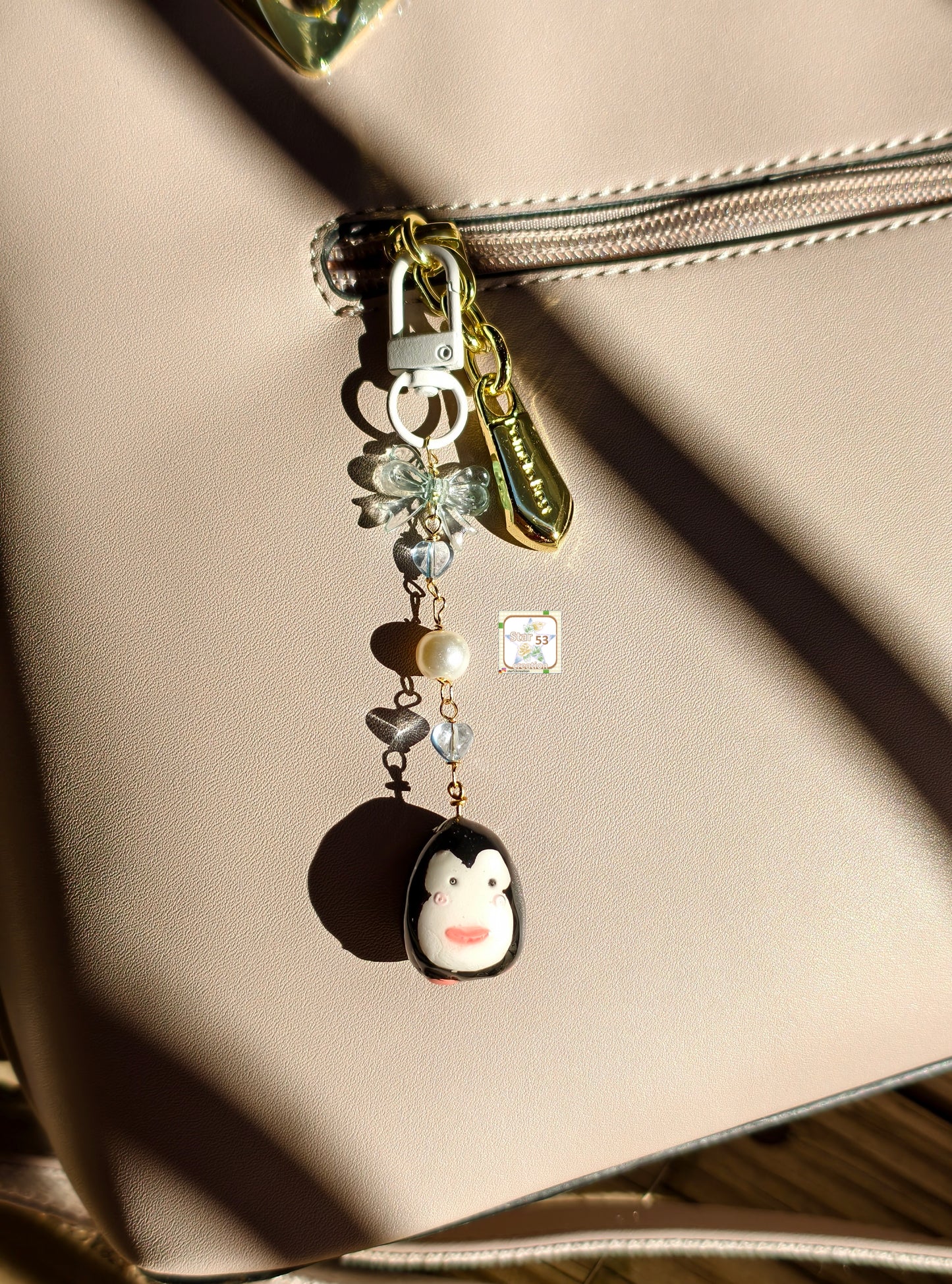 Penguin bag charm
