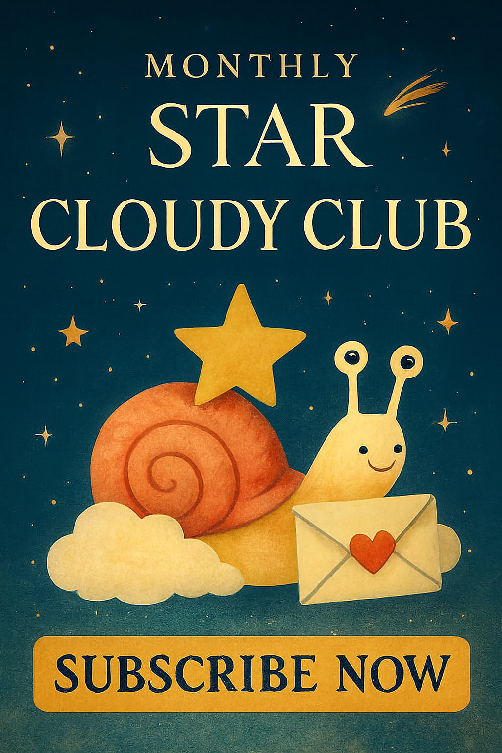 Star cloudy club - a monthly snail mail club