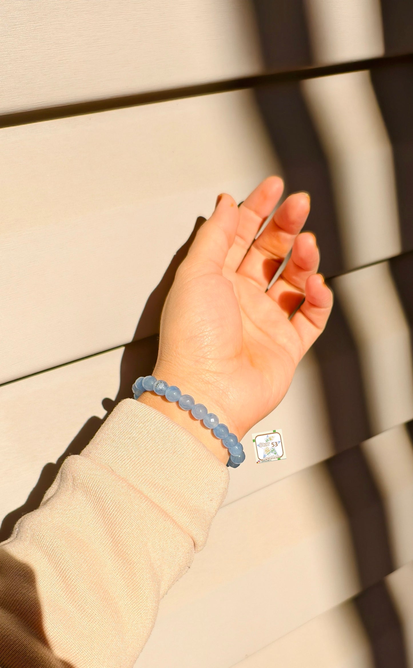 Blue jade bracelet, free size