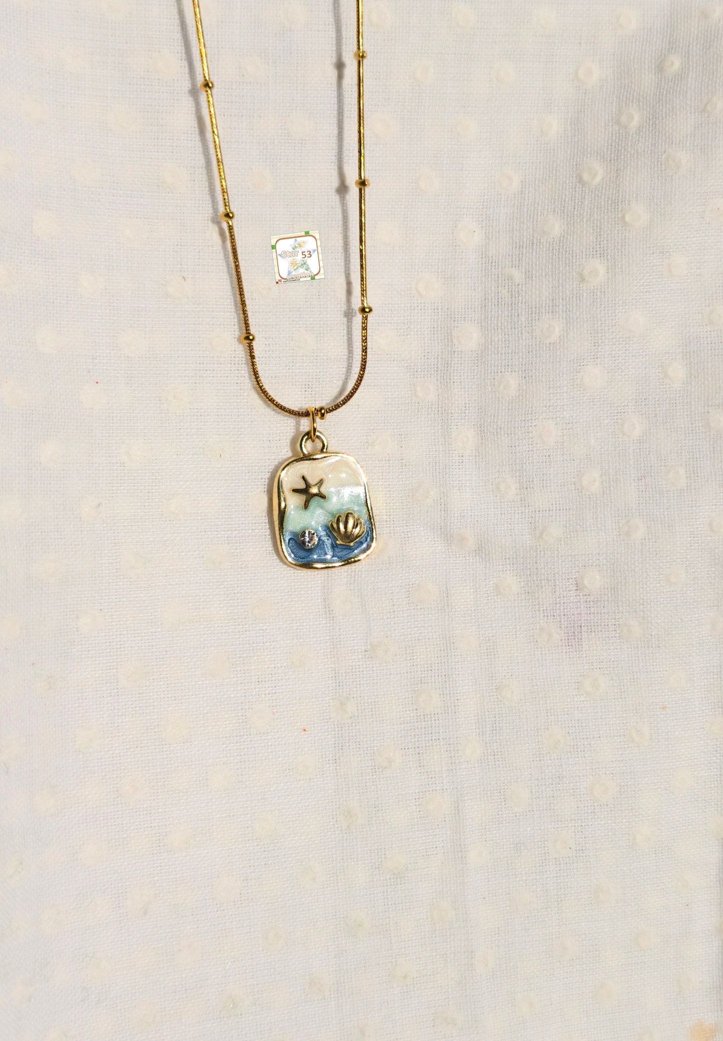 Seashore necklace, 16-18 inches