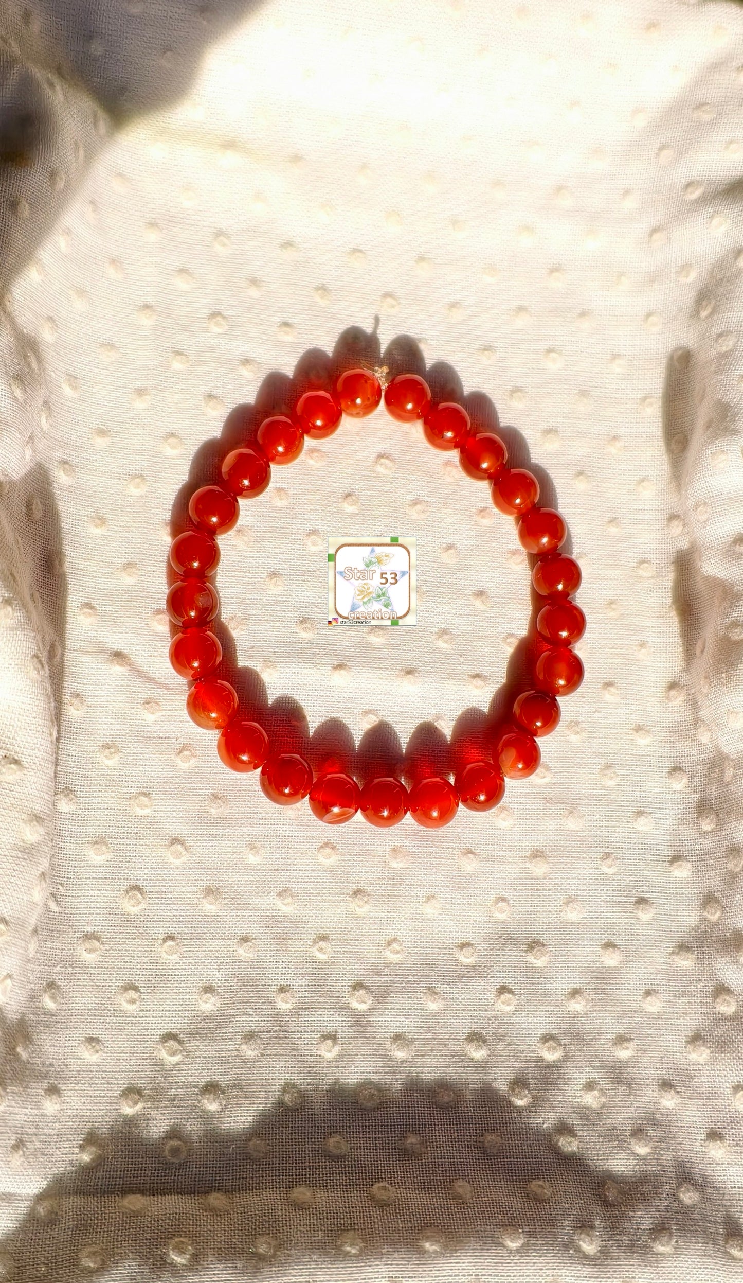 Carnelian bracelet, free size