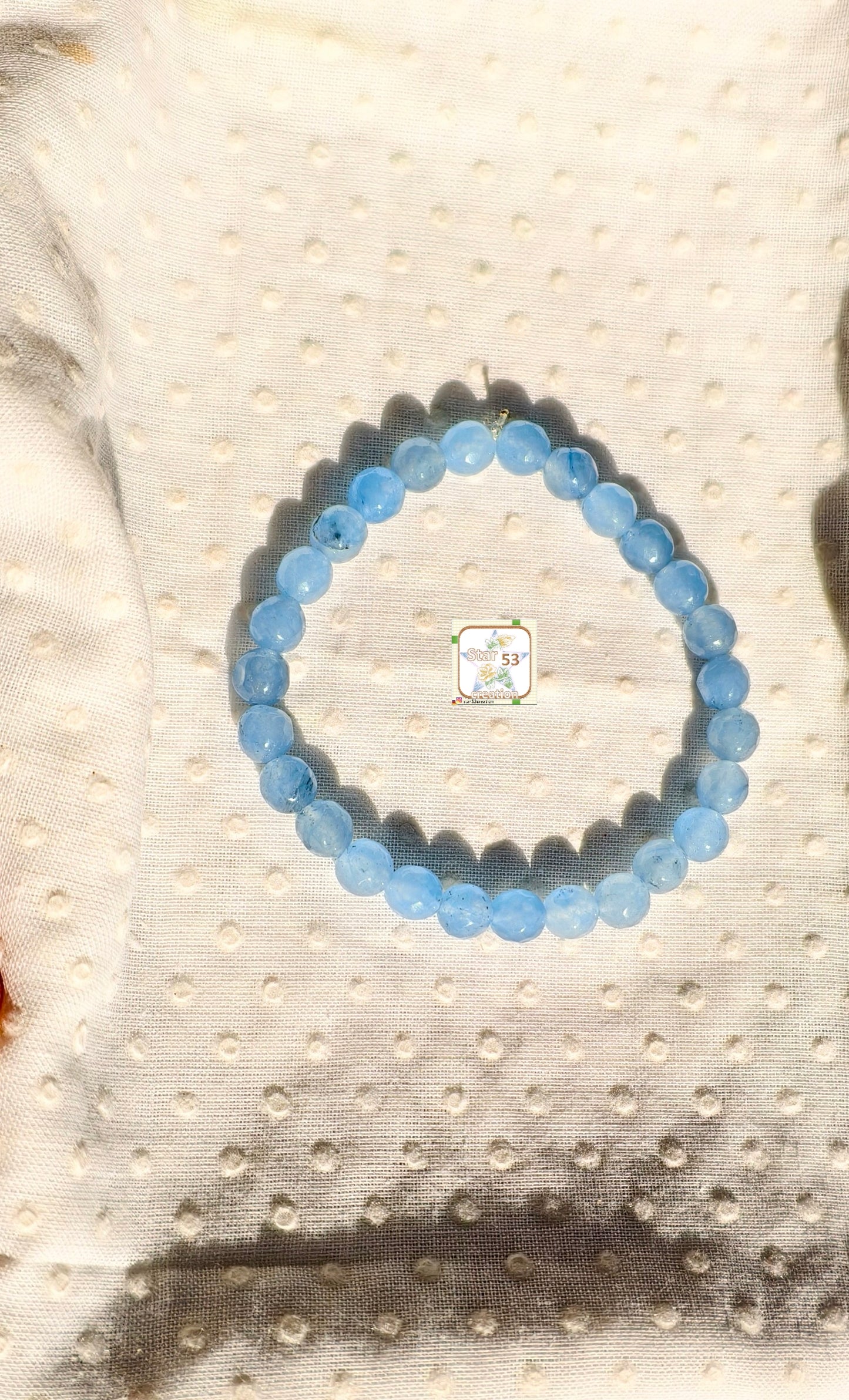 Blue jade bracelet, free size