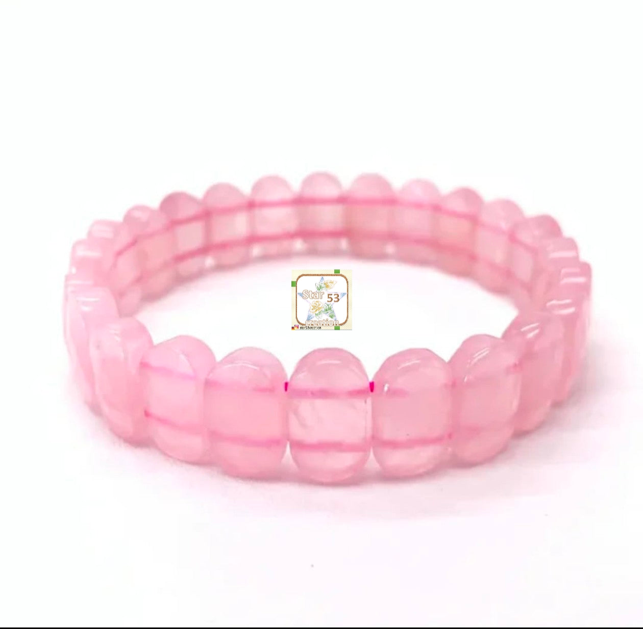 Rose quartz bracelet, free size