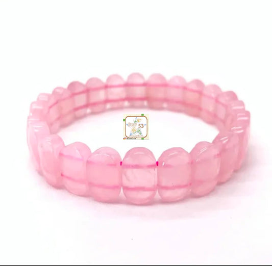 Rose quartz bracelet, free size