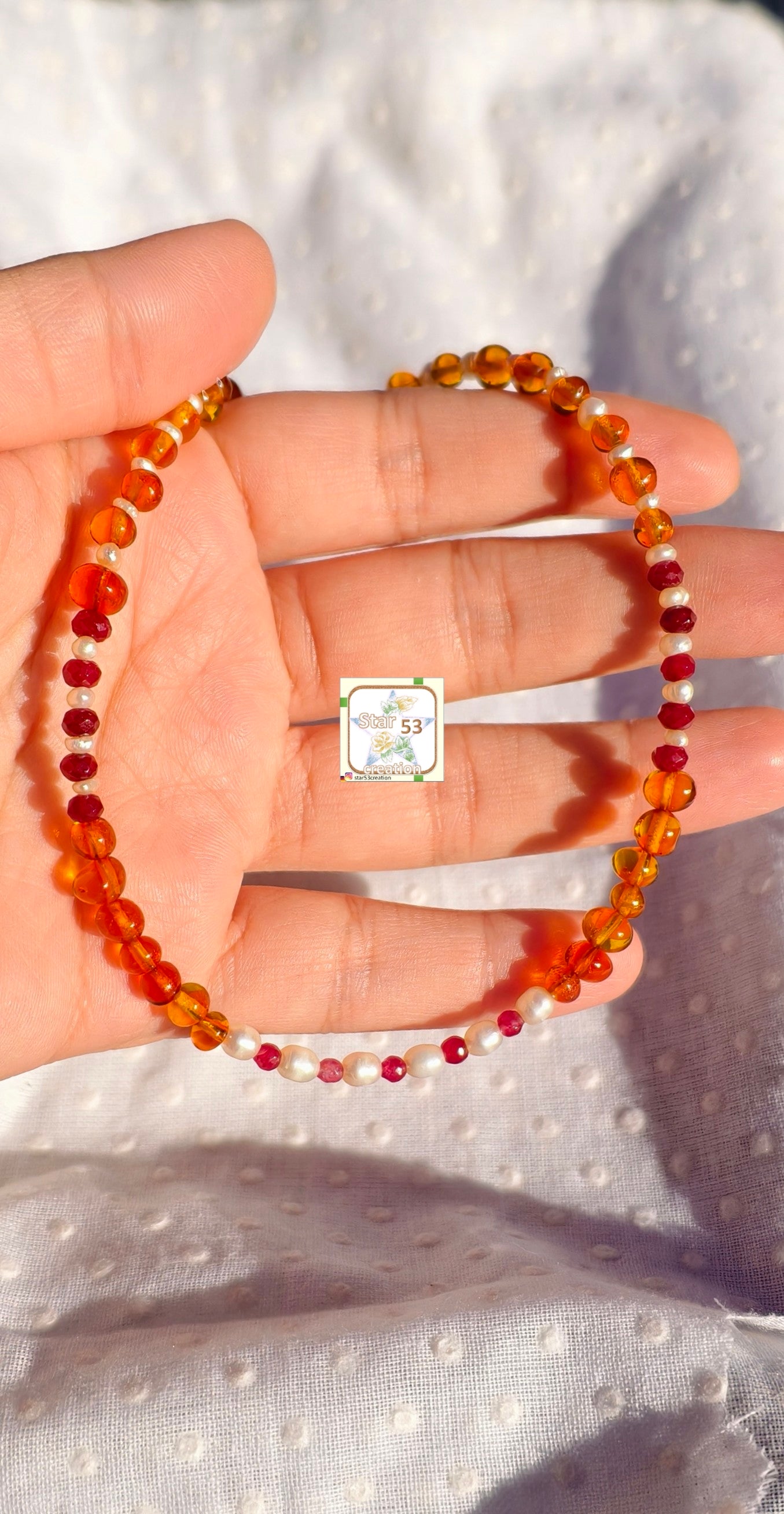 Tawny Baltic Amber necklace, 16-18 inches
