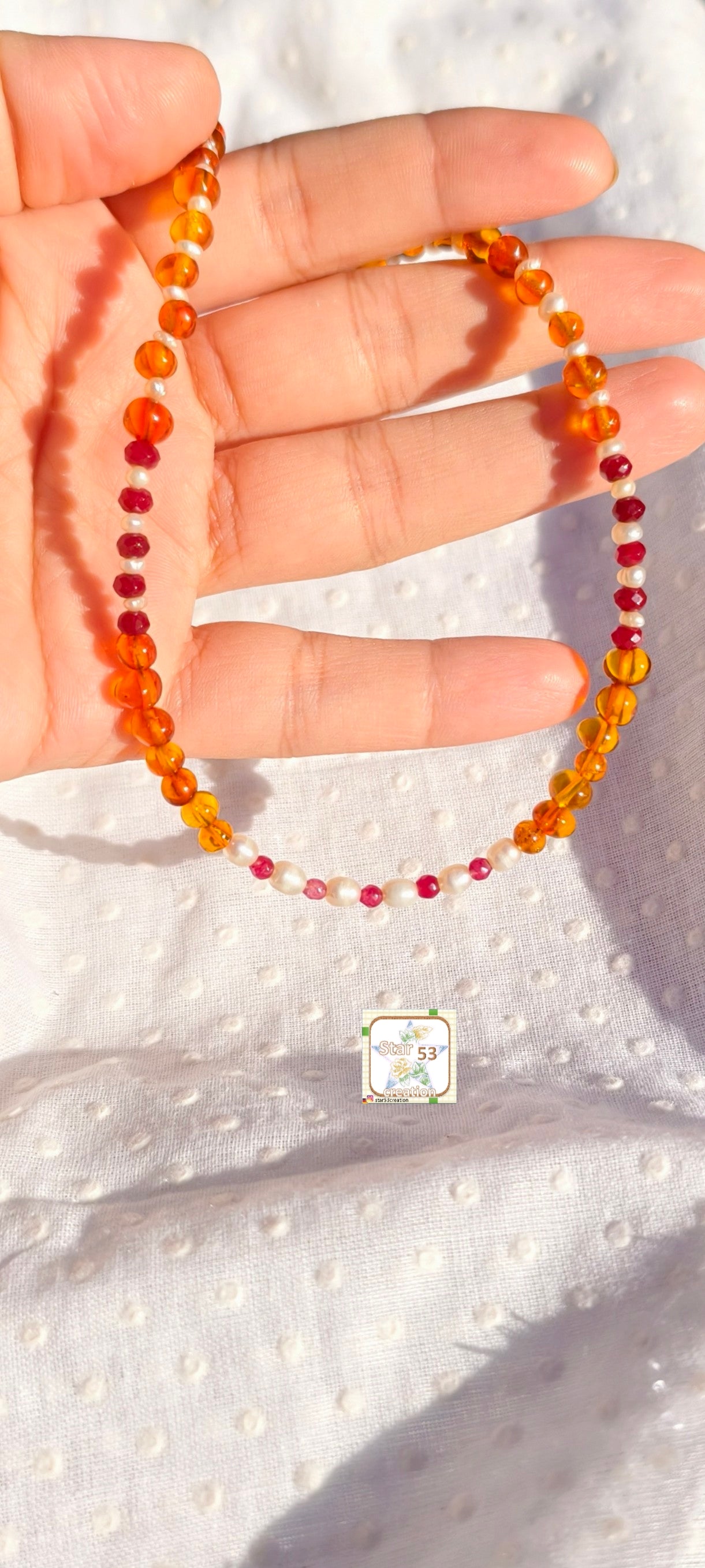 Tawny Baltic Amber necklace, 16-18 inches
