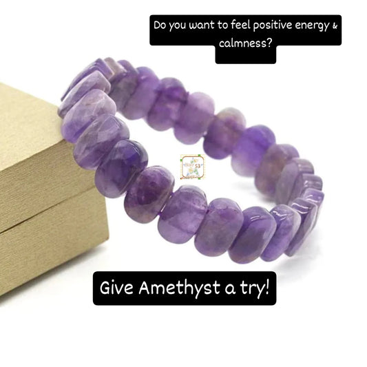 Amethyst bracelet, free size