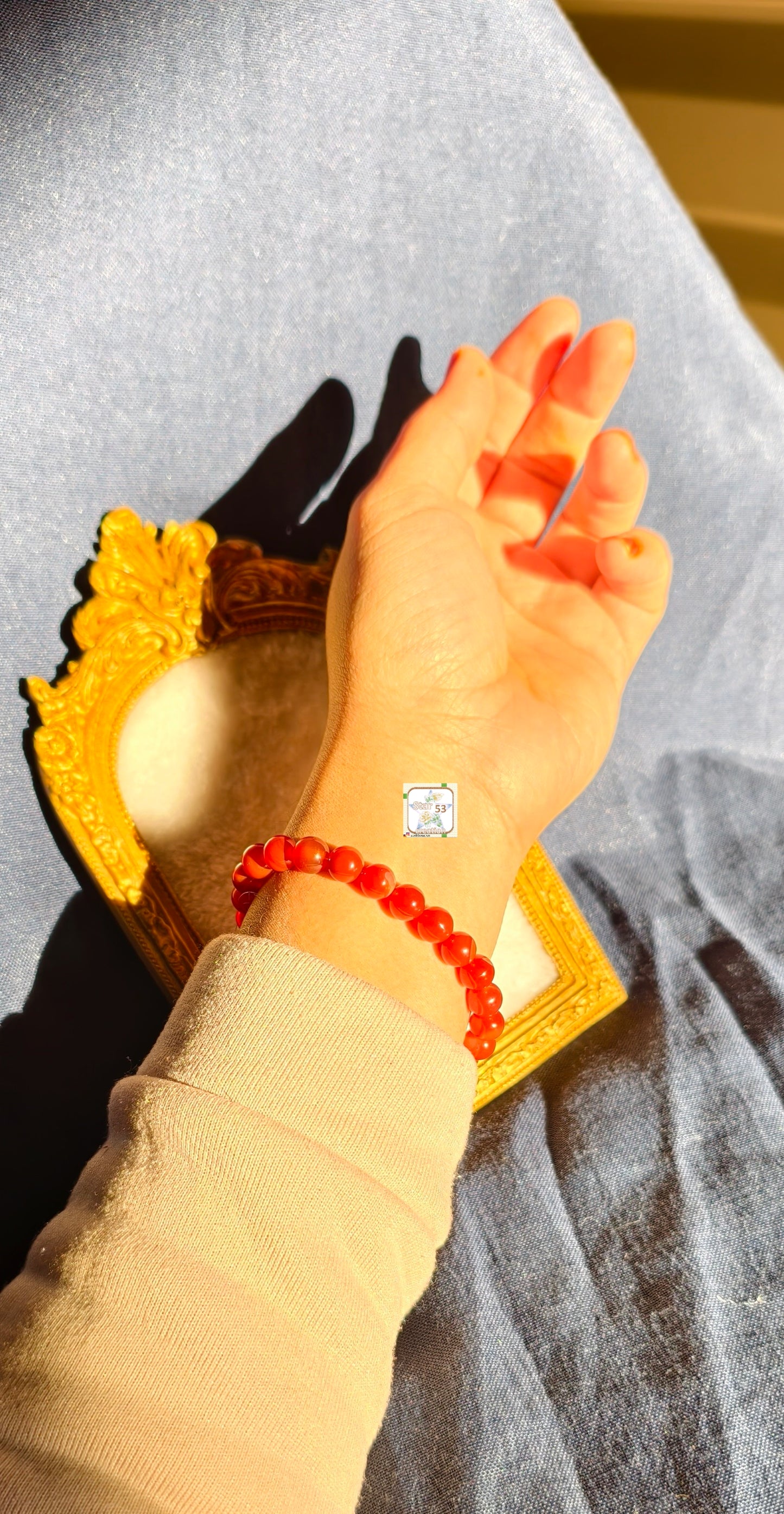 Carnelian bracelet, free size