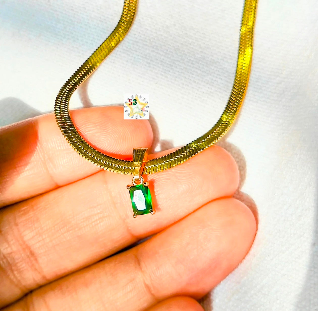 Beryl necklace, 16-18 inches, adjustable