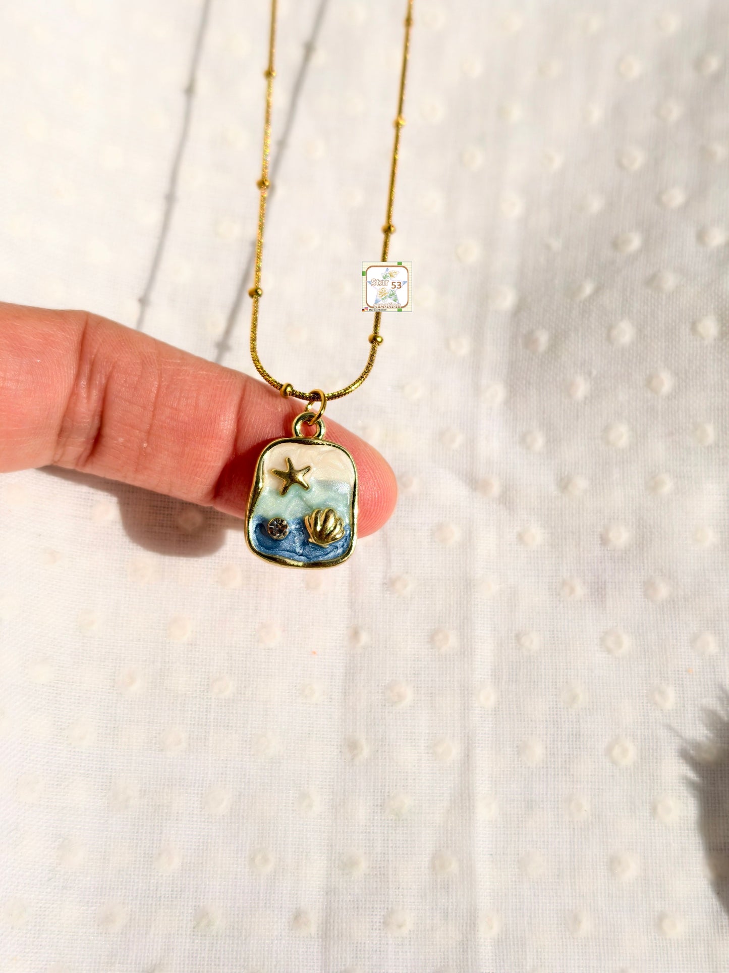 Seashore necklace, 16-18 inches