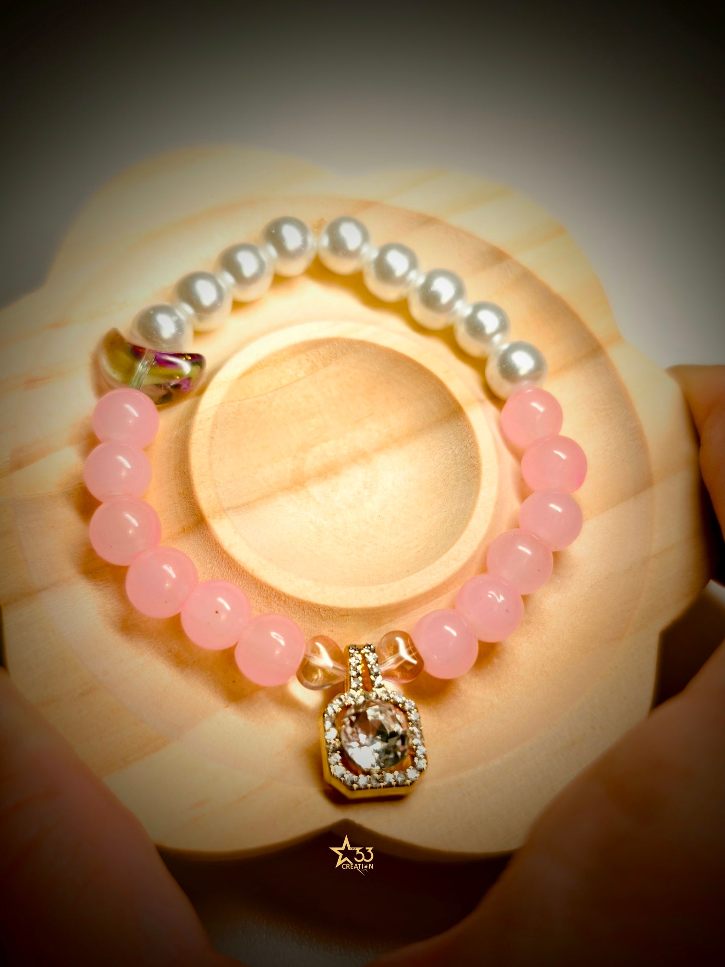Candyland rhinestone charm bracelet
