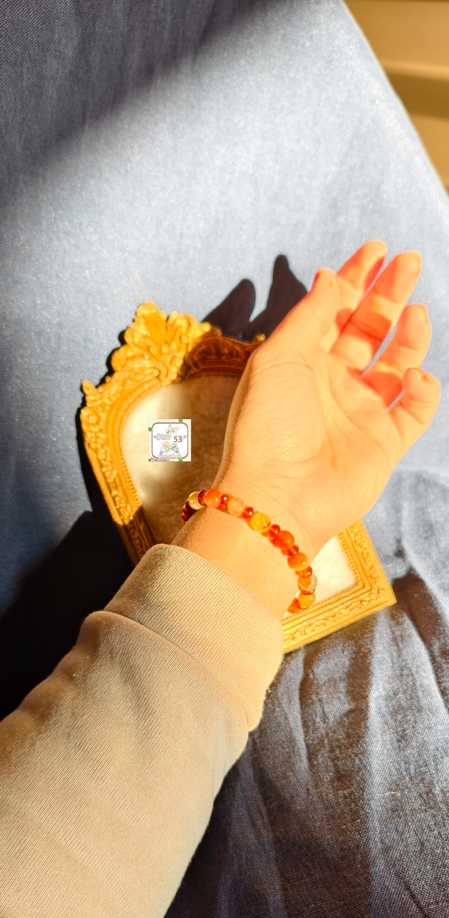 Amber glow bracelet, free size