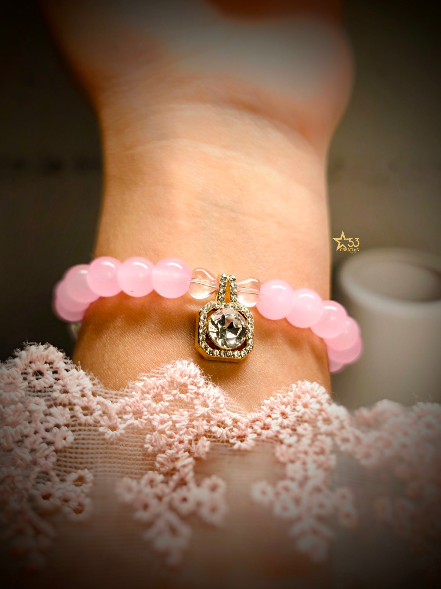 Candyland rhinestone charm bracelet