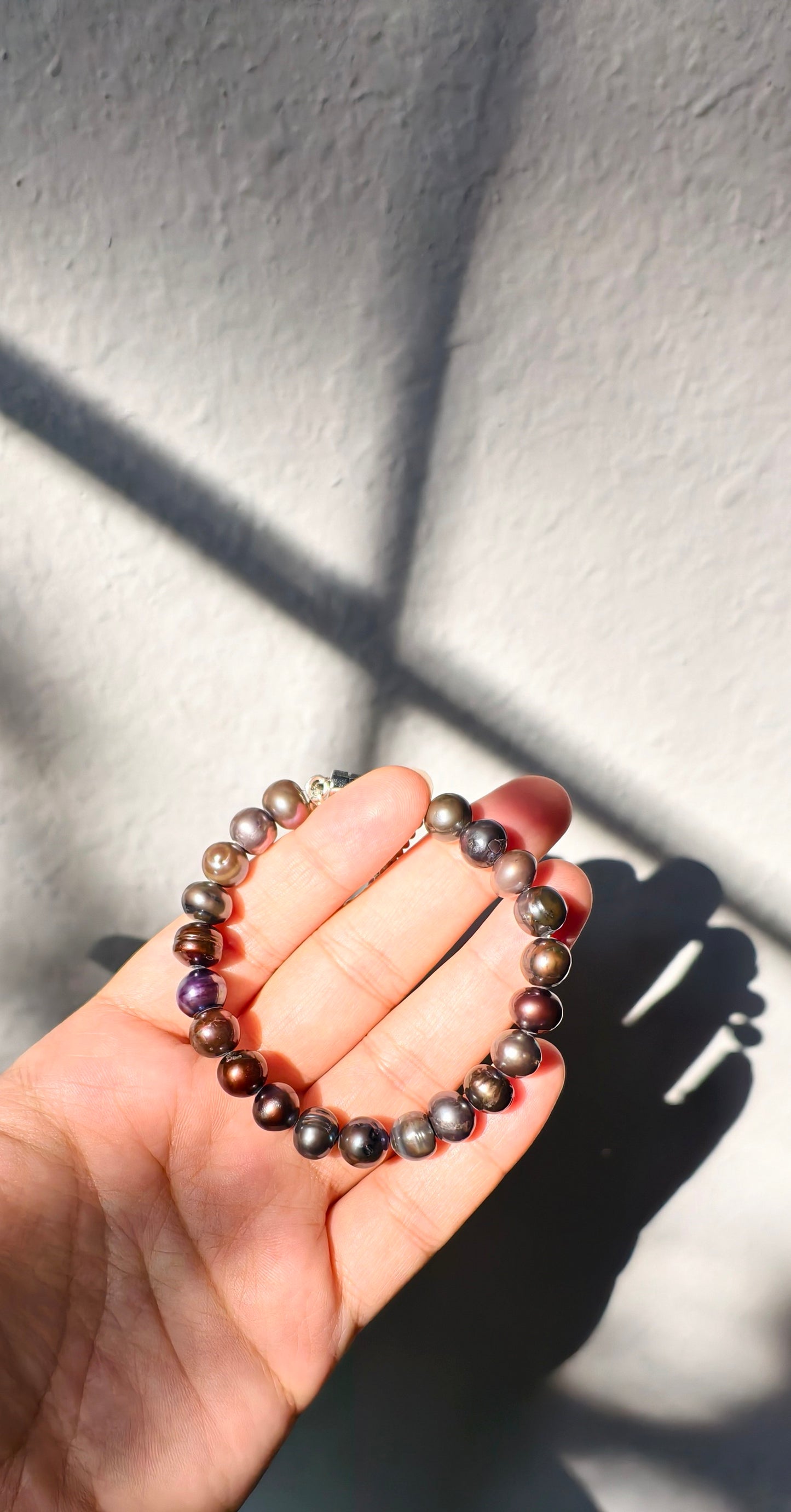 Black Tahitian pearl bracelet