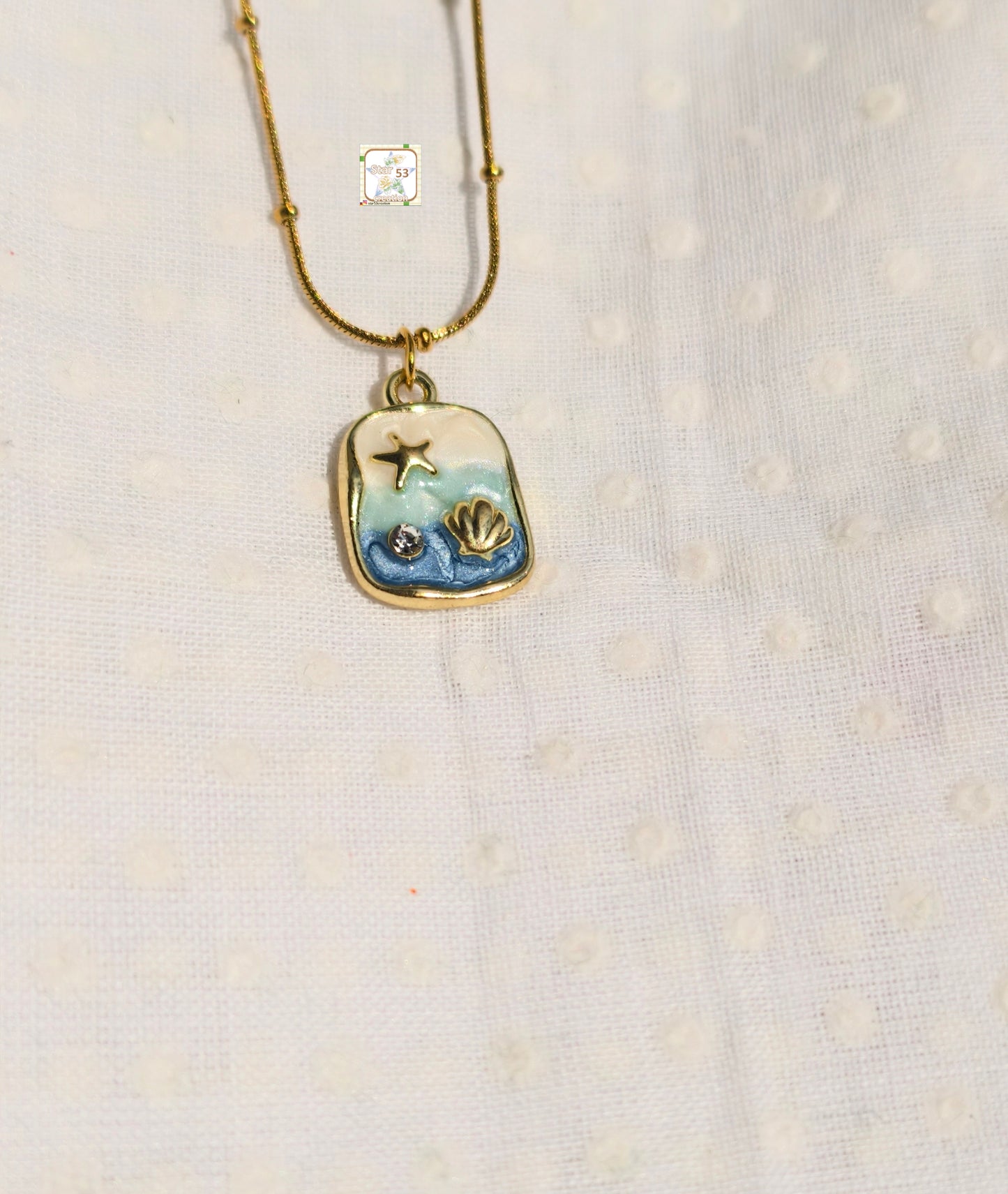 Seashore necklace, 16-18 inches