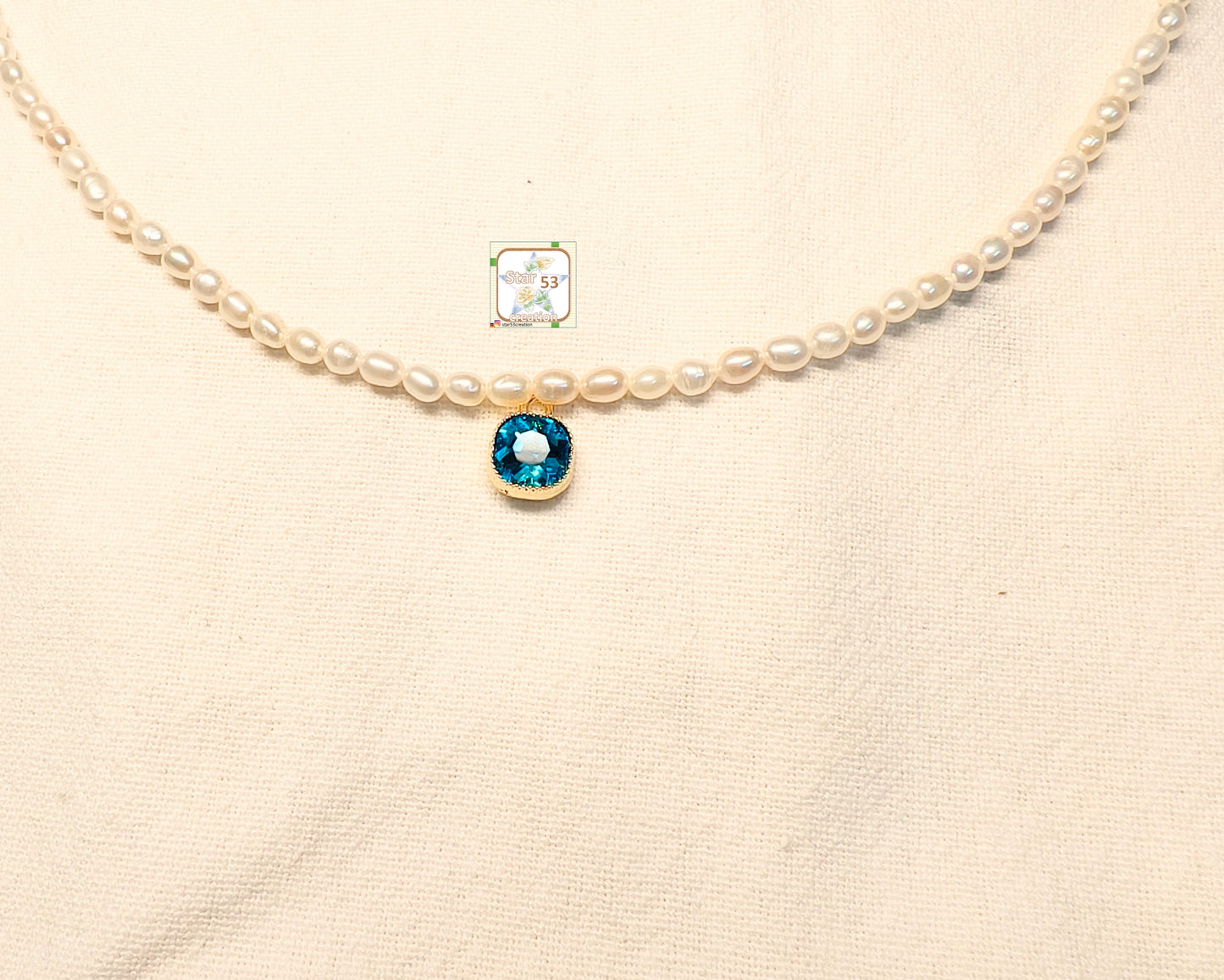 Moana freshwater pearl necklace, 16-17 inches, adjustable