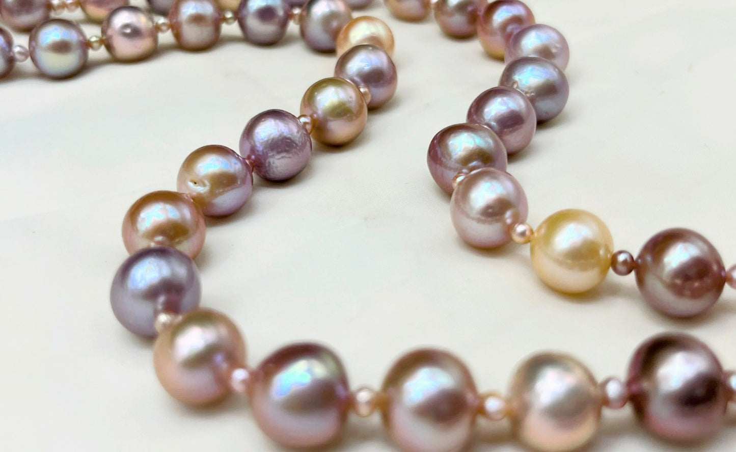Lulu necklace, 9-11 mm pearls, 16 inches