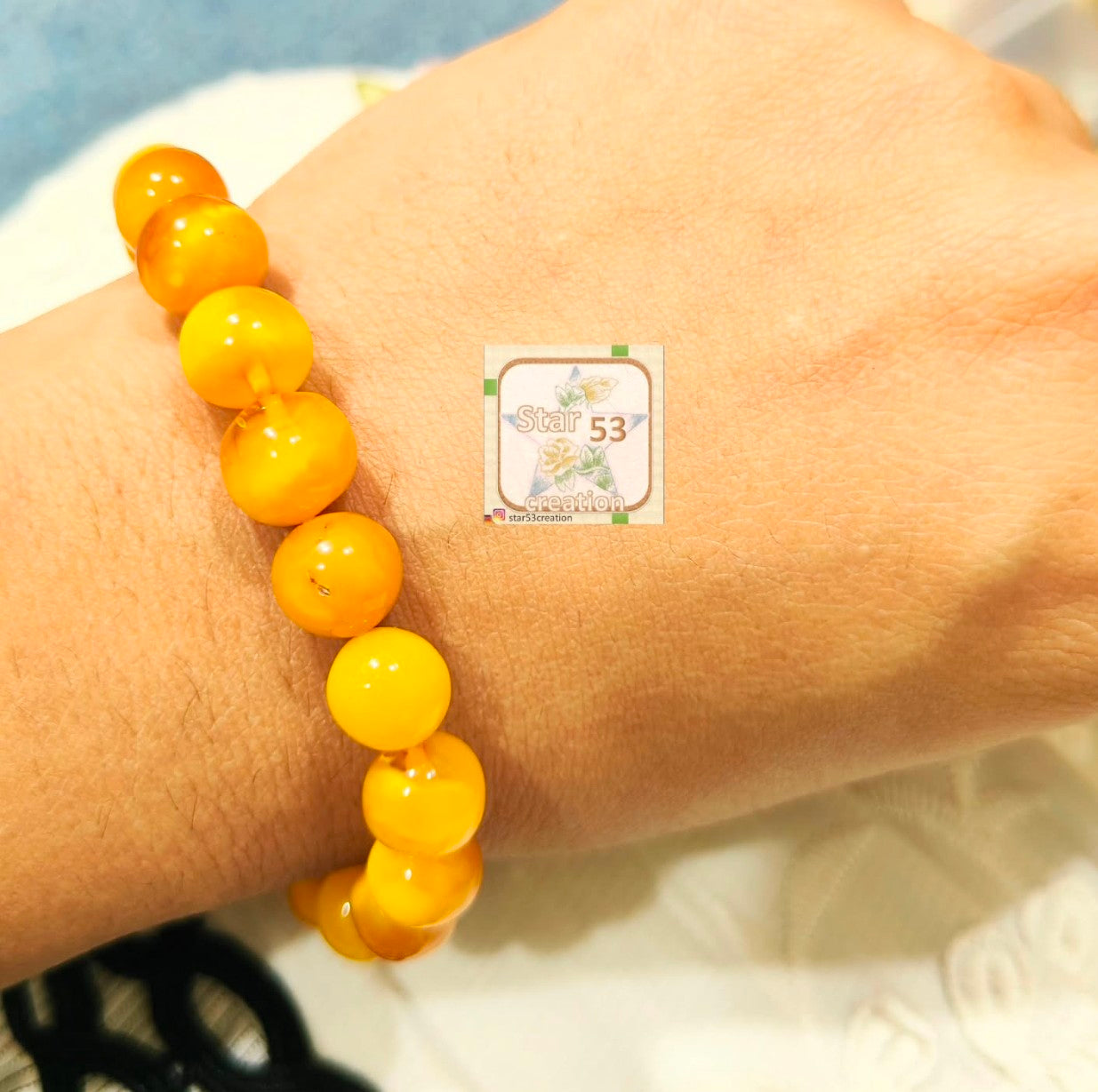 Royalty Rich butter gold Amber bracelet