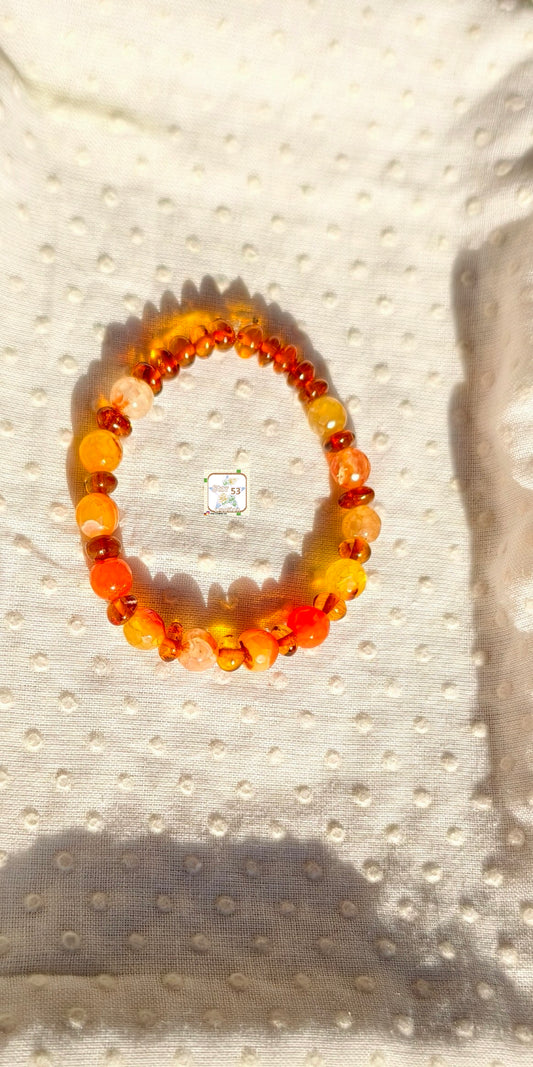 Amber glow bracelet, free size