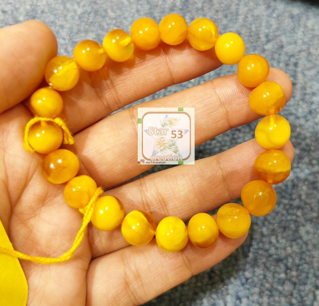 Royalty Rich butter gold Amber bracelet